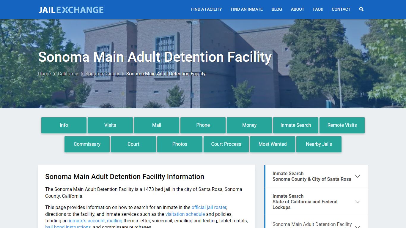 Sonoma Main Adult Detention Facility - Jail Exchange